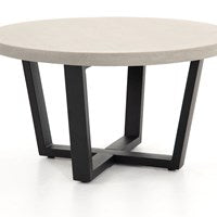 Cyrus Round Coffee Table-Four Hands-FH-VCNS-127-Outdoor Coffee TablesGrey-3-France and Son