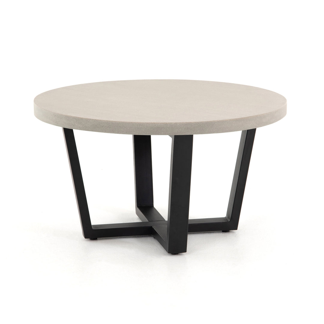Cyrus Round Coffee Table-Four Hands-FH-VCNS-127-Outdoor Coffee TablesGrey-1-France and Son