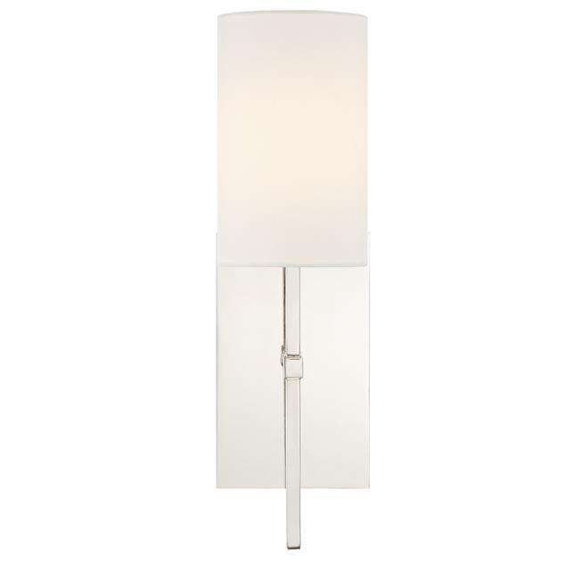 Veronica 1 Light Sconce-Crystorama Lighting Company-CRYSTO-VER-241-PN-Wall LightingSilver-2-France and Son