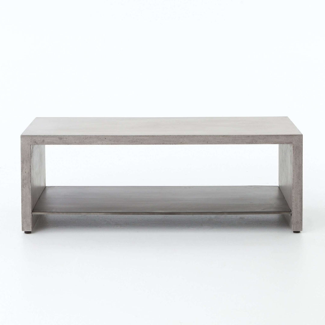 Hugo Coffee Table-Four Hands-FH-VEVR-001B-Coffee TablesParchment White-8-France and Son