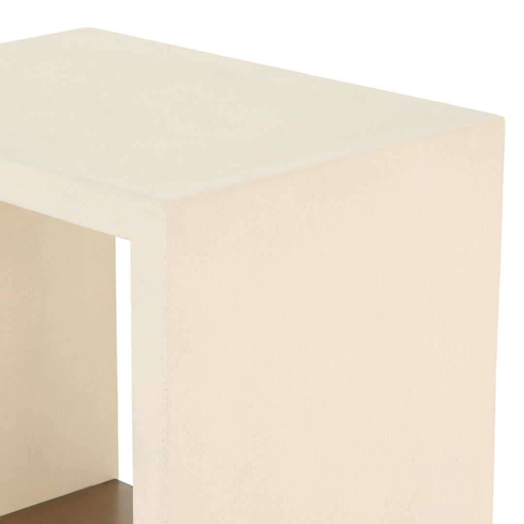 Hugo End Table - Parchment White-Four Hands-FH-VEVR-003B-Side Tables-4-France and Son