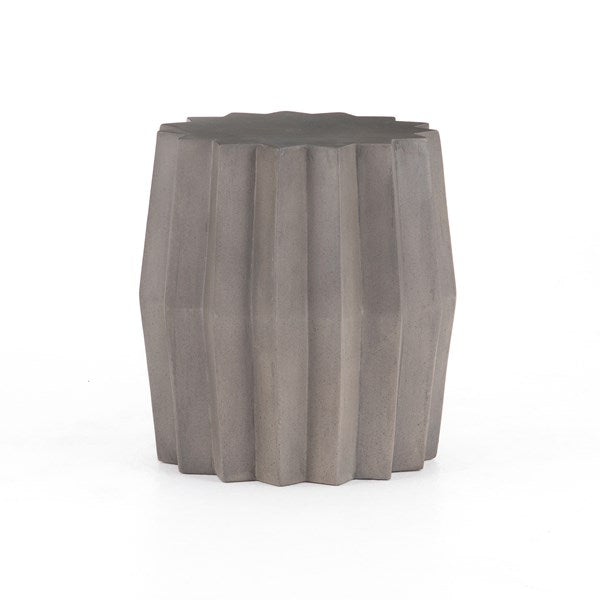 Gem Outdoor End Table-Four Hands-FH-VEVR-063-Outdoor Side TablesDark Grey-1-France and Son
