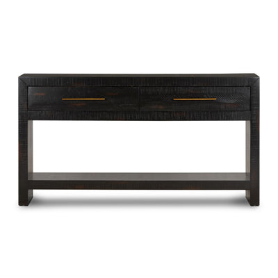 Suki Console Table - Burnished Black-Four Hands-FH-VHAD-F085-Console Tables-1-France and Son