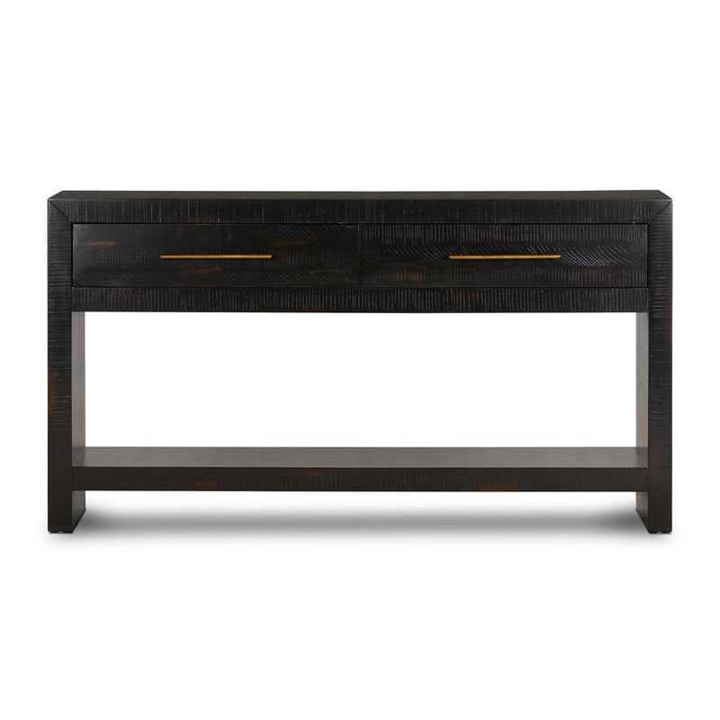 Suki Console Table - Burnished Black-Four Hands-FH-VHAD-F085-Console Tables-1-France and Son