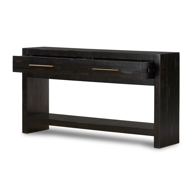 Suki Console Table - Burnished Black-Four Hands-FH-VHAD-F085-Console Tables-5-France and Son