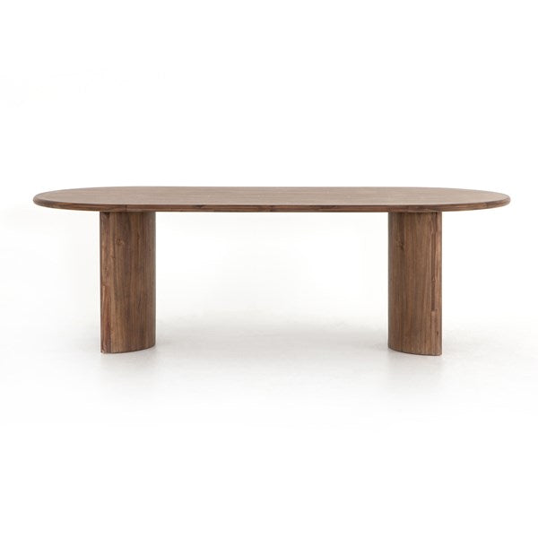 Paden Dining Table-Four Hands-FH-VHDN-044-Dining TablesSeasoned Brown Acacia-3-France and Son