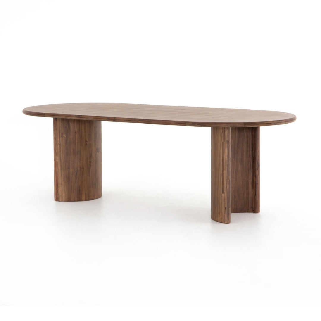 Paden Dining Table-Four Hands-FH-VHDN-044-Dining TablesSeasoned Brown Acacia-1-France and Son