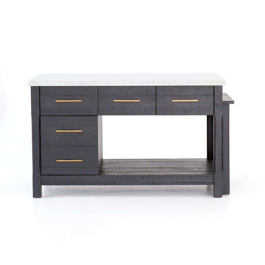 Ian Kitchen Island - Black Acacia-Four Hands-FH-VPTN-040C-Kitchen Island-3-France and Son