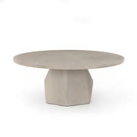 Bowman Outdoor Coffee Table-Four Hands-FH-VTHY-048-Outdoor Coffee TablesGrey Concrete-3-France and Son