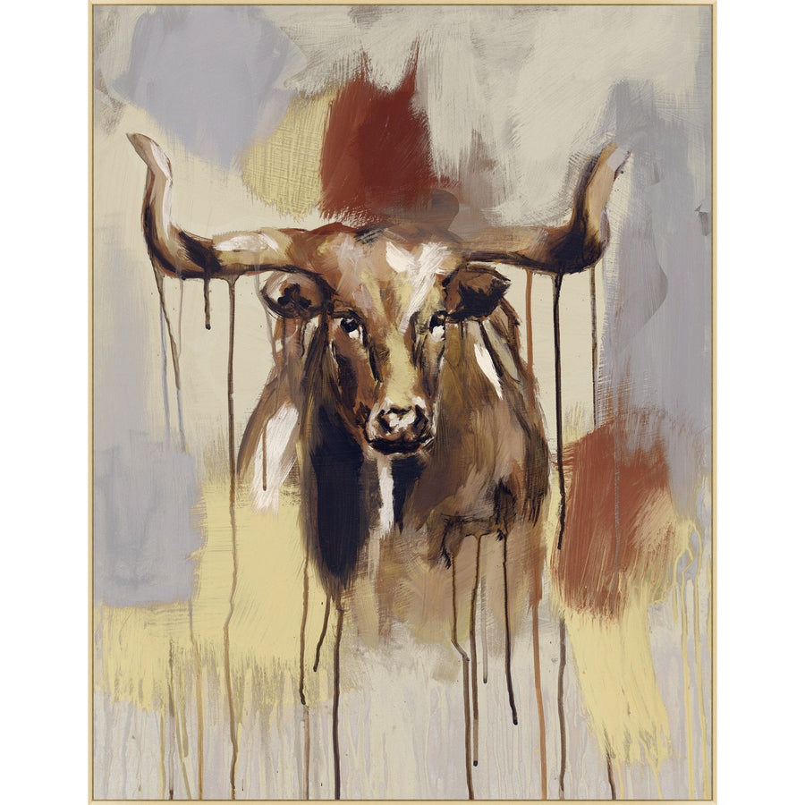 Longhorn Impression-Wendover-WEND-WAN2339-Wall Art-1-France and Son