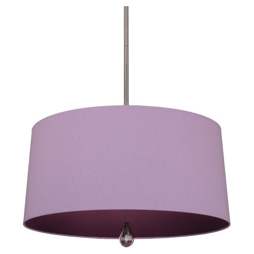 Williamsburg Custis Pendant-Robert Abbey Fine Lighting-ABBEY-WB335-PendantsPolished Nickel-Ludwell Lilac-19-France and Son