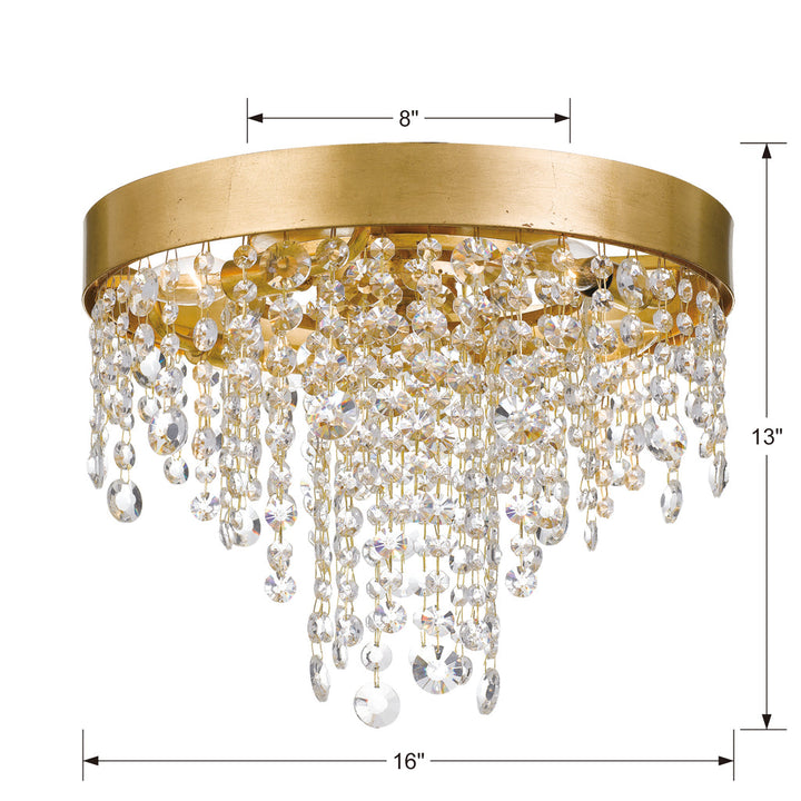 Winham 4 Light Crystal Ceiling Mount-Crystorama Lighting Company-CRYSTO-WIN-613-GA-CL-MWP-Flush Mounts-2-France and Son