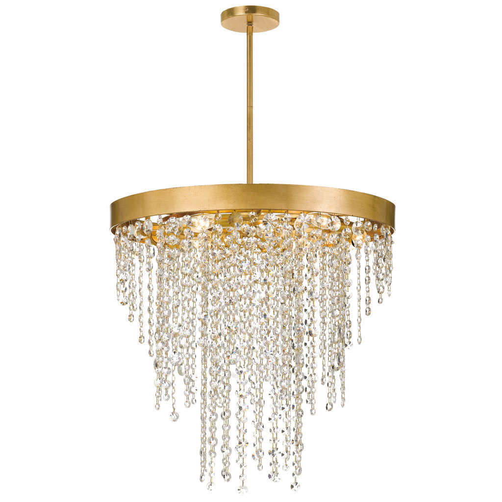 Winham 6 Light Crystal Chandelier-Crystorama Lighting Company-CRYSTO-WIN-616-GA-CL-MWP-Chandeliers-1-France and Son