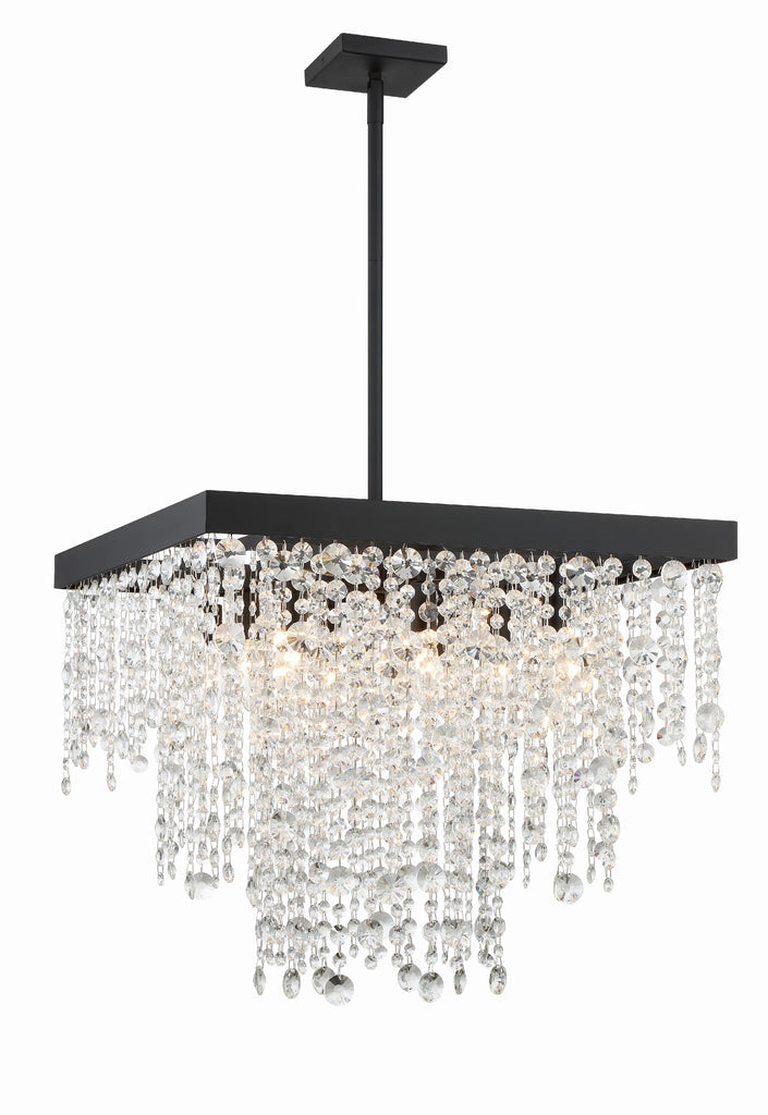 Winham 8 Light Chandelier-Crystorama Lighting Company-CRYSTO-WIN-618-BF-CL-MWP-ChandeliersBlack Forged-8-France and Son