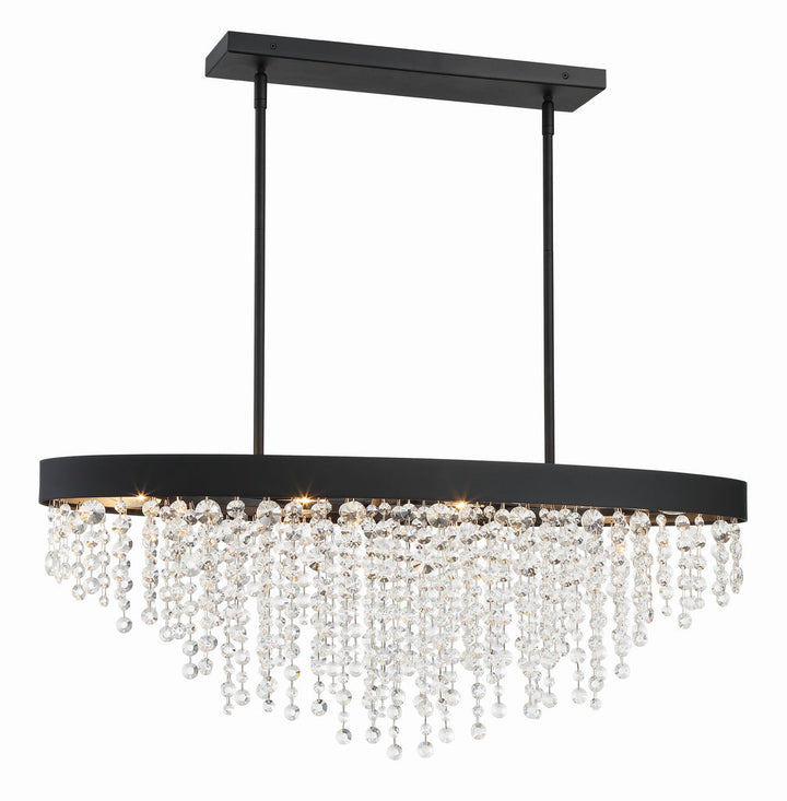 Winham 8 Light Chandelier-Crystorama Lighting Company-CRYSTO-WIN-619-BF-CL-MWP-ChandeliersBlack Forged-6-France and Son