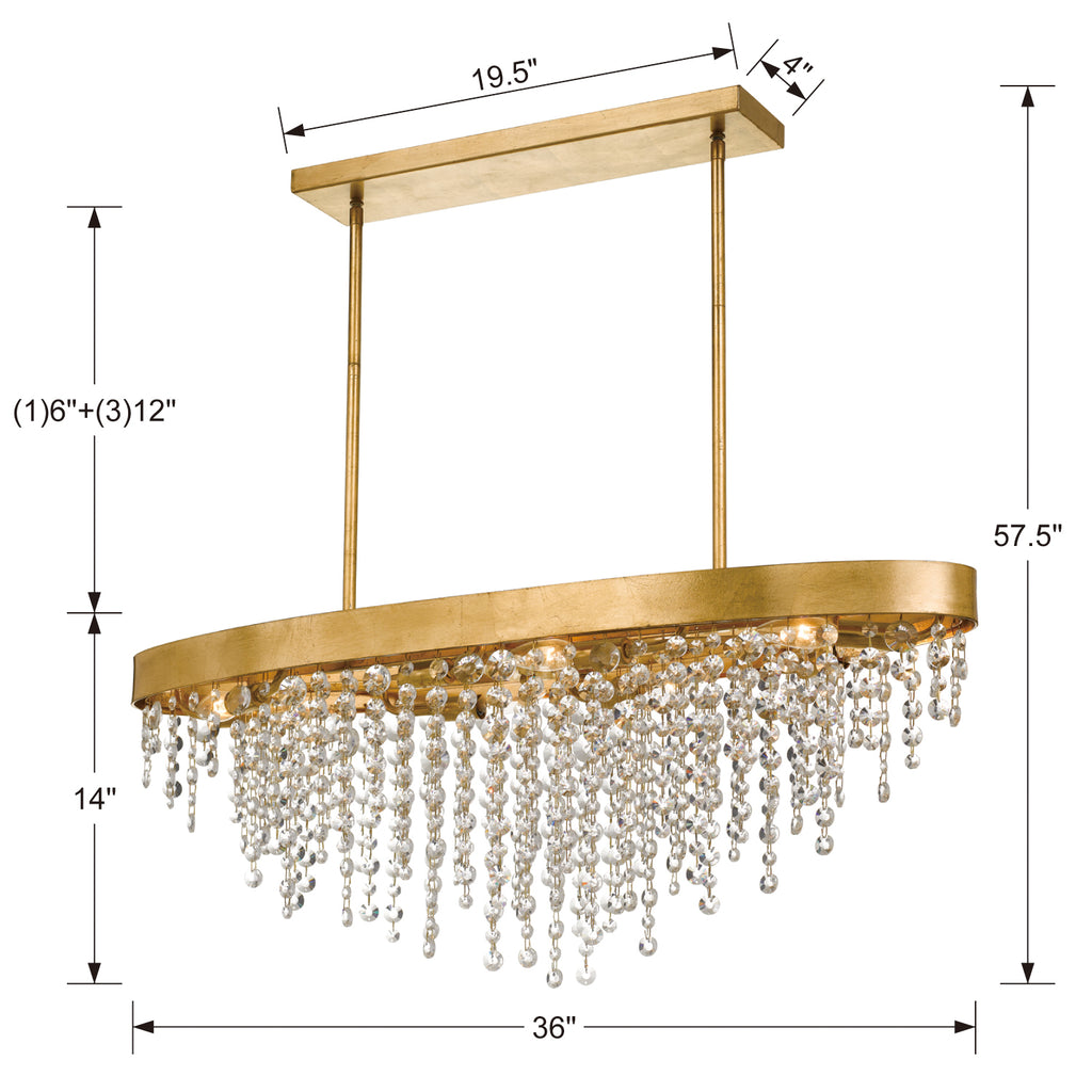 Winham 8 Light Crystal Chandelier-Crystorama Lighting Company-CRYSTO-WIN-619-GA-CL-MWP-Chandeliers-4-France and Son