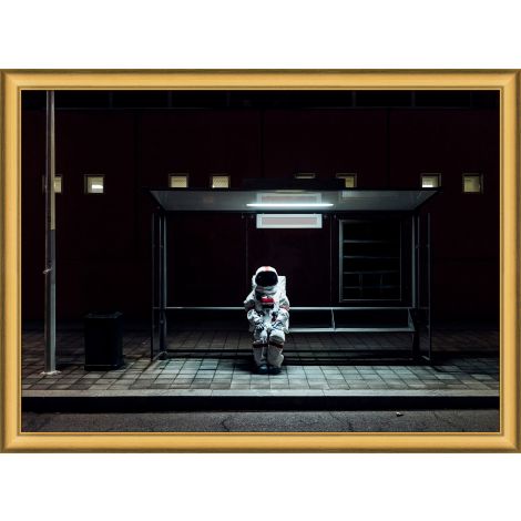 Astronaut Waiting for a Bus-Wendover-WEND-WTFH1227-Wall Art-1-France and Son