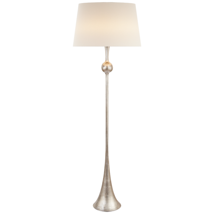 Dorado Floor Lamp-Visual Comfort-VISUAL-ARN 1002BSL-L-Floor LampsBurnished Silver Leaf-1-France and Son