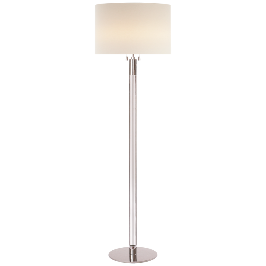 Rigel Floor Lamp-Visual Comfort-VISUAL-ARN 1005PN/CG-L-Floor LampsPolished Nickel with Clear Glass-1-France and Son