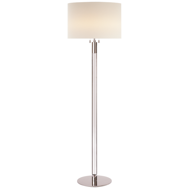 Rigel Floor Lamp-Visual Comfort-VISUAL-ARN 1005PN/CG-L-Floor LampsPolished Nickel with Clear Glass-1-France and Son