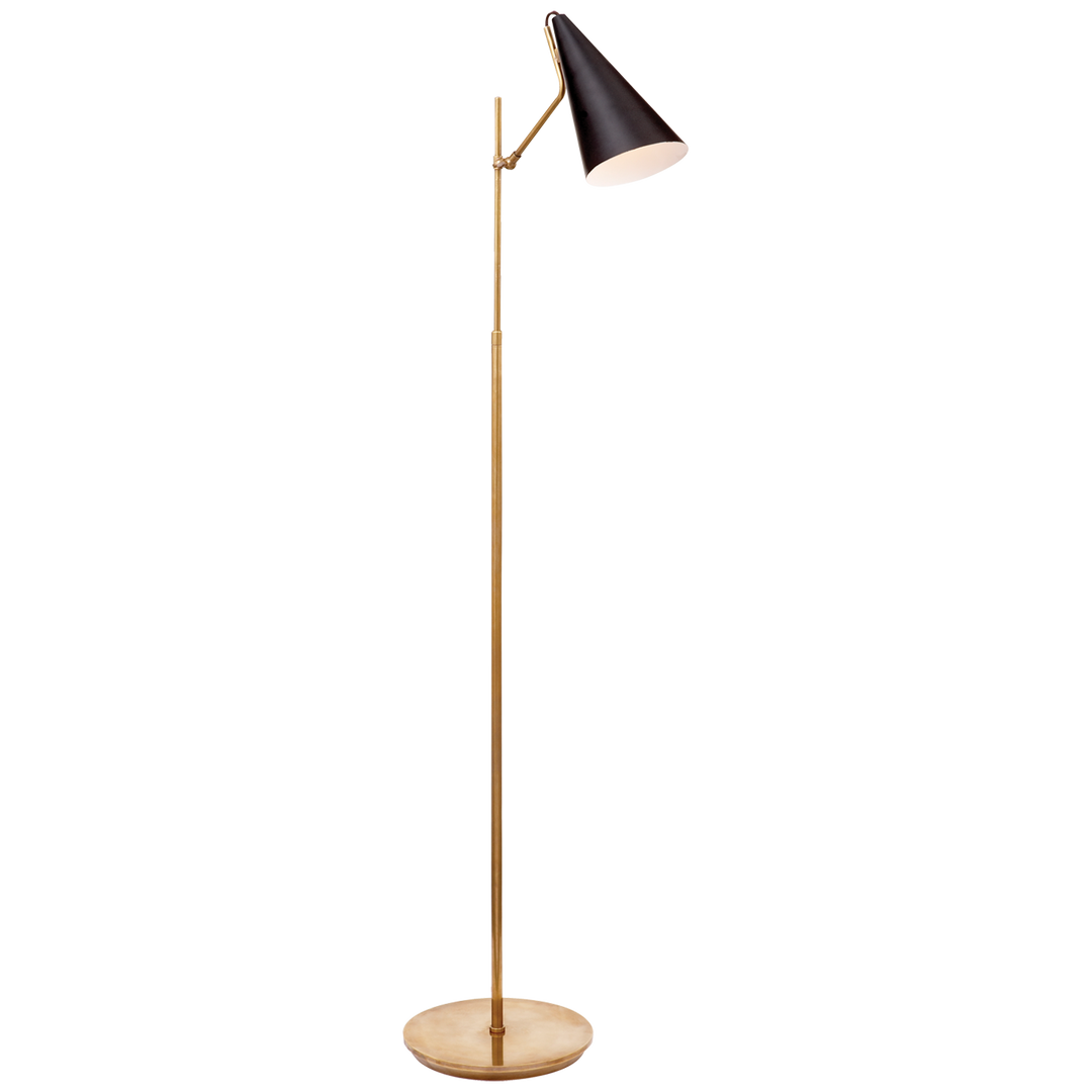 Clint Floor Lamp-Visual Comfort-VISUAL-ARN 1010HAB-BLK-Floor LampsBrass with Black-3-France and Son