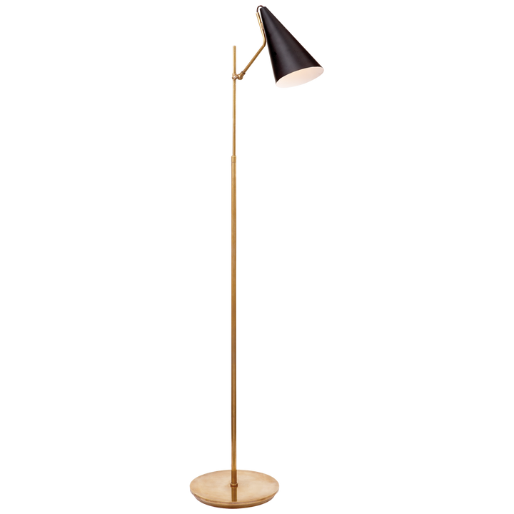 Clint Floor Lamp-Visual Comfort-VISUAL-ARN 1010HAB-BLK-Floor LampsBrass with Black-3-France and Son