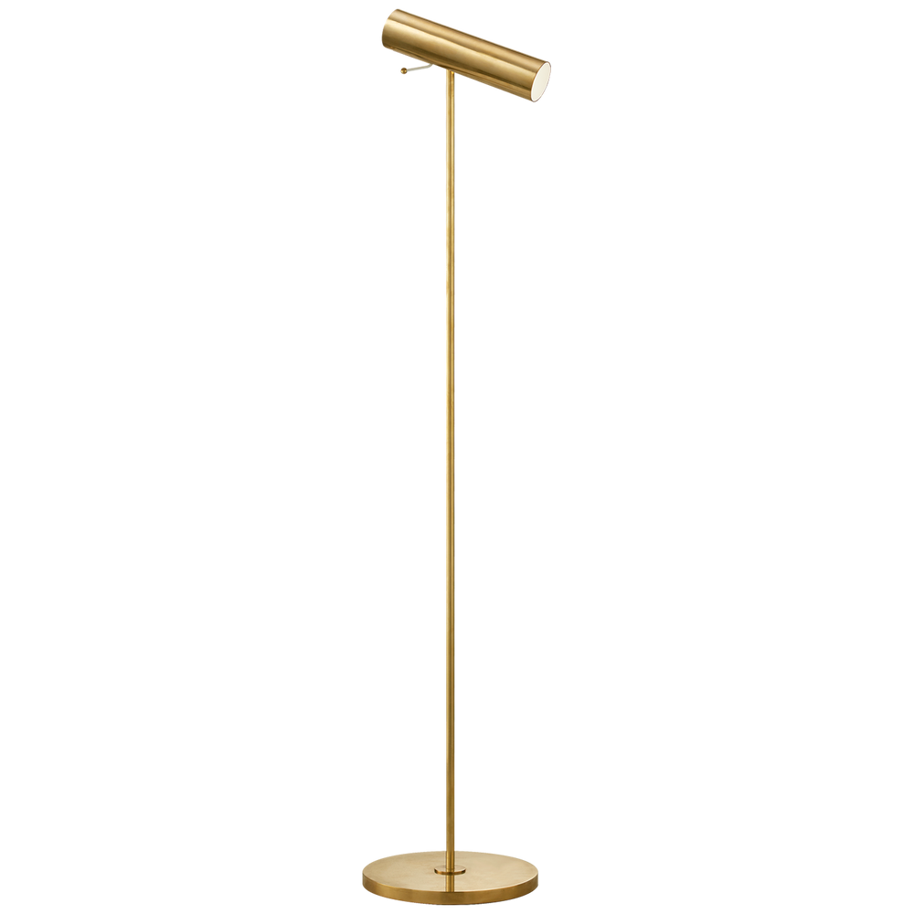 Lin Pivoting Floor Lamp-Visual Comfort-VISUAL-ARN 1042HAB-Floor LampsHand-Rubbed Antique Brass-2-France and Son
