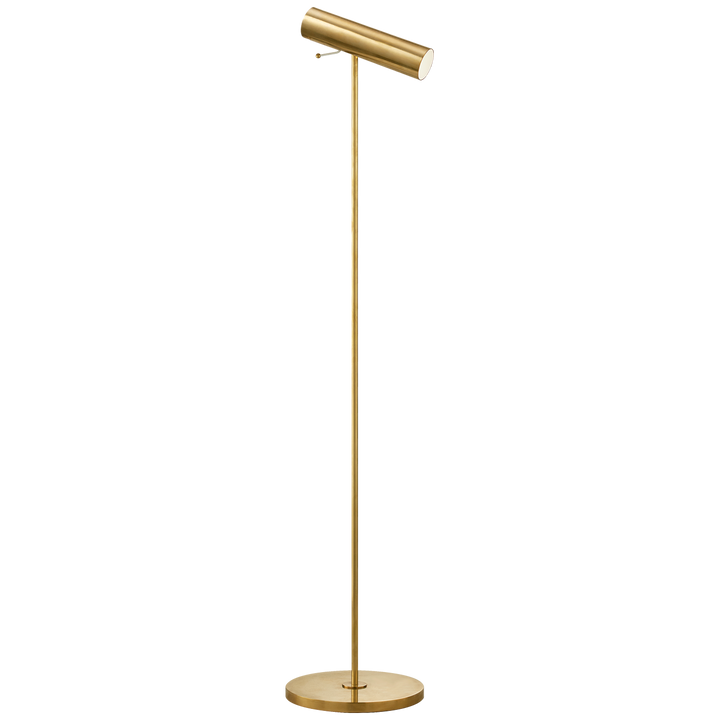 Lin Pivoting Floor Lamp-Visual Comfort-VISUAL-ARN 1042HAB-Floor LampsHand-Rubbed Antique Brass-2-France and Son