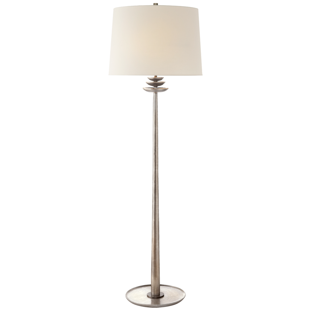 Bae Floor Lamp-Visual Comfort-VISUAL-ARN 1301BSL-L-Floor LampsBurnished Silver Leaf-2-France and Son