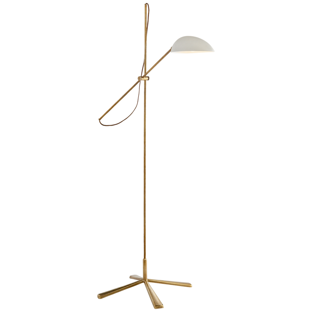 Gaiya Floor Lamp-Visual Comfort-VISUAL-ARN 1501HAB-WHT-Floor LampsWhite-1-France and Son