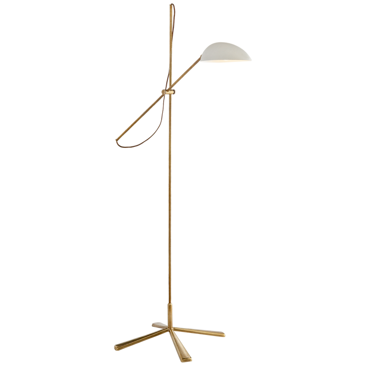 Gaiya Floor Lamp-Visual Comfort-VISUAL-ARN 1501HAB-WHT-Floor LampsWhite-1-France and Son