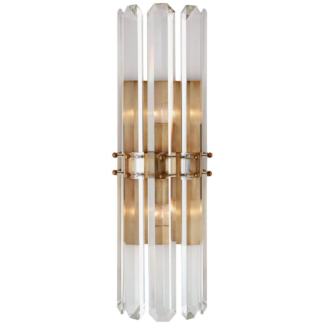 Byron Wall Sconce-Visual Comfort-VISUAL-ARN 2125HAB-Wall LightingTall-Hand-Rubbed Antique Brass-3-France and Son