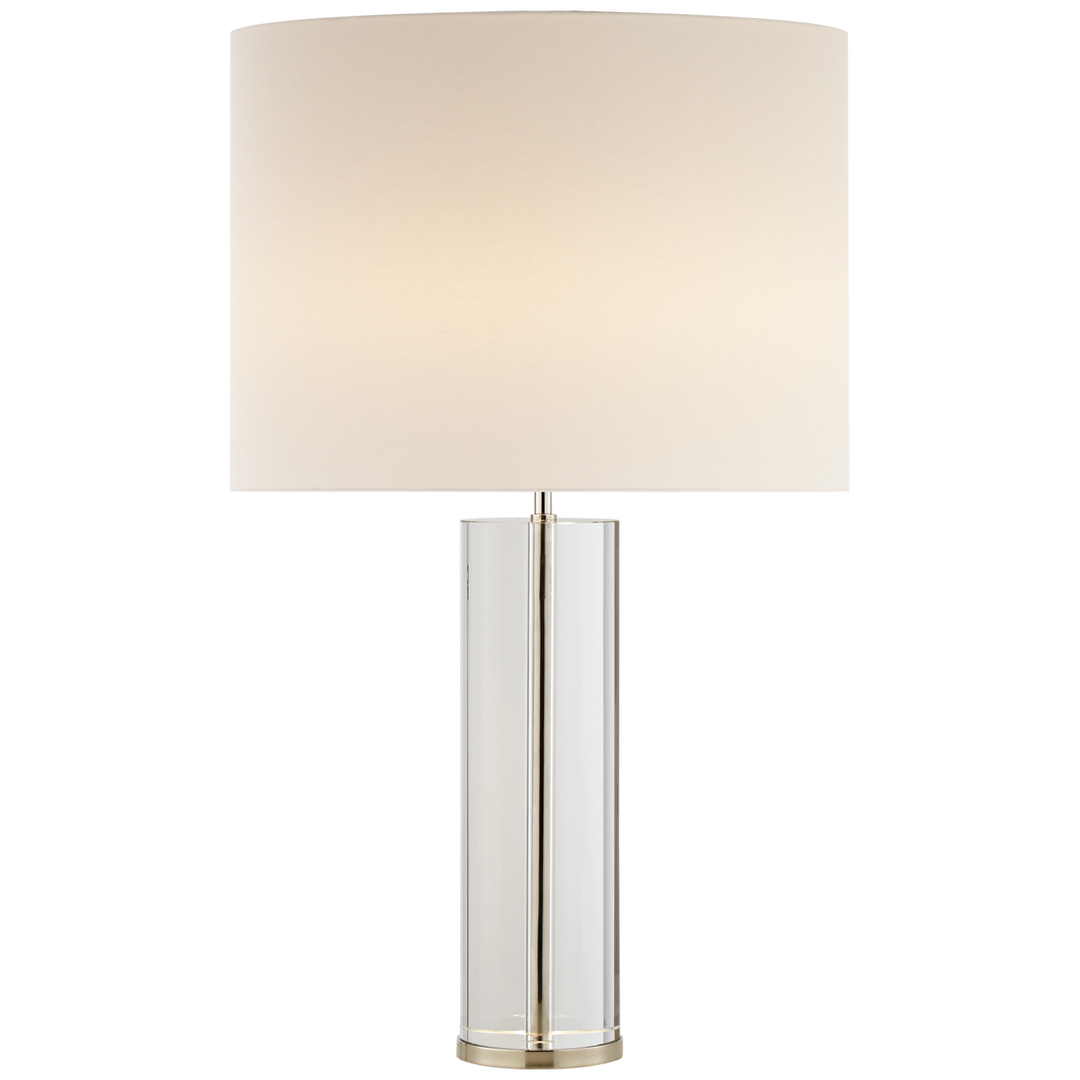 Looney Table Lamp-Visual Comfort-VISUAL-ARN 3024CG/PN-L-Table LampsCrystal with Polished Nickel-3-France and Son