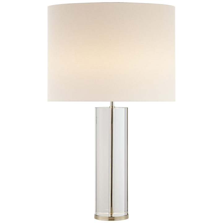 Looney Table Lamp-Visual Comfort-VISUAL-ARN 3024CG/PN-L-Table LampsCrystal with Polished Nickel-3-France and Son