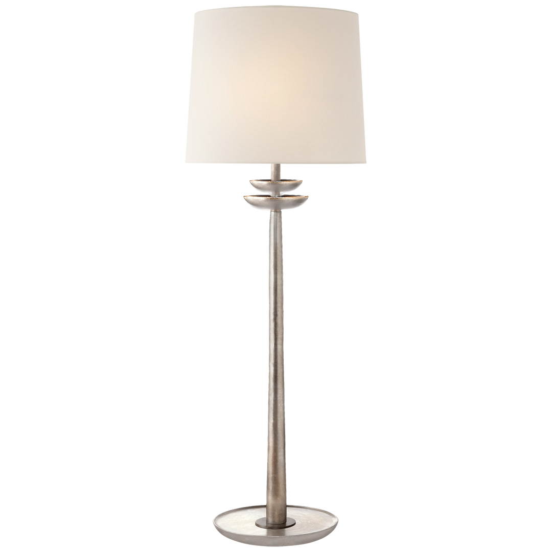 Brooks Medium Buffet Lamp-Visual Comfort-VISUAL-ARN 3301BSL-L-Table LampsBurnished Silver Leaf-2-France and Son