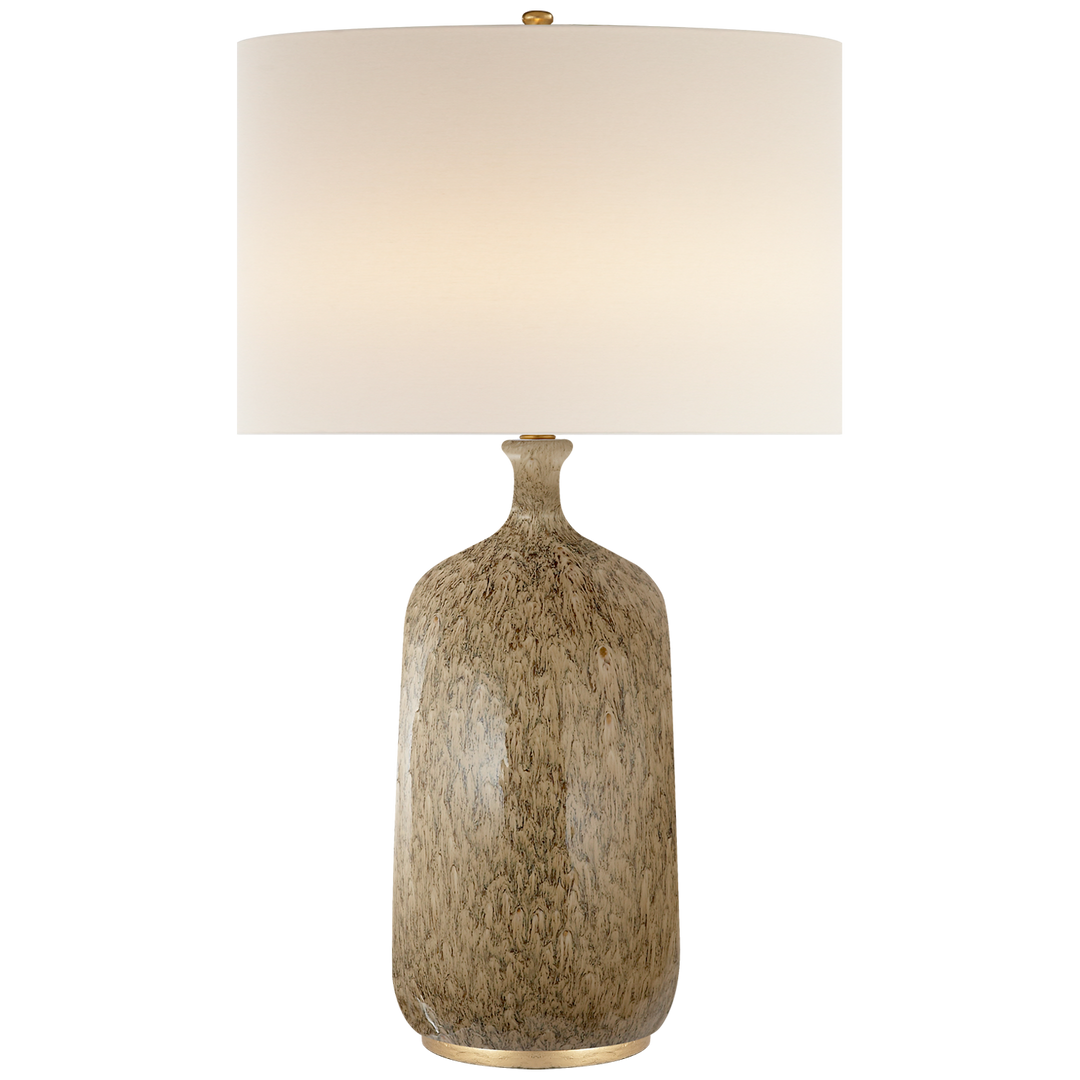 Cullen Table Lamp-Visual Comfort-VISUAL-ARN 3608MS-L-Table LampsMarbleized Sienna-5-France and Son