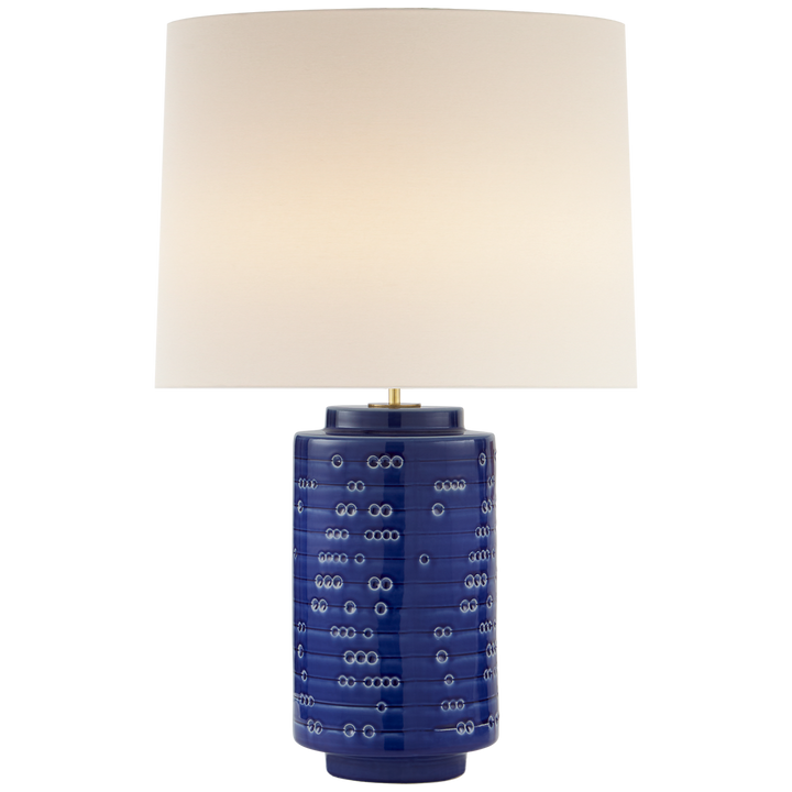 Delainey Large Table Lamp-Visual Comfort-VISUAL-ARN 3609PBL-L-Table LampsPebbled Blue-1-France and Son