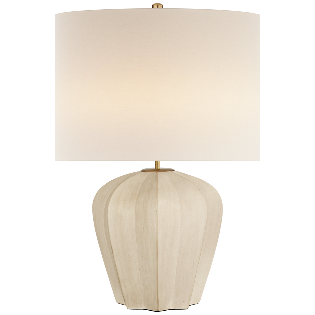 Pilot Medium Table Lamp-Visual Comfort-VISUAL-ARN 3611STW-L-Table LampsStone White-3-France and Son