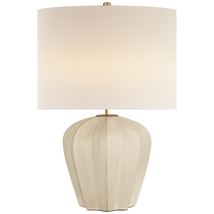 Pilot Medium Table Lamp-Visual Comfort-VISUAL-ARN 3611STW-L-Table LampsStone White-3-France and Son