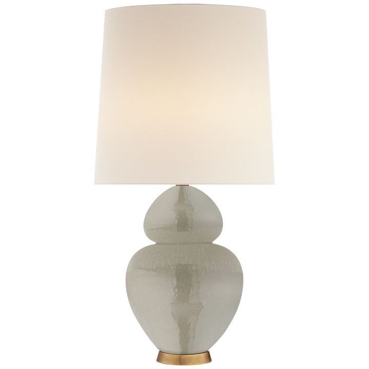 Mika Table Lamp-Visual Comfort-VISUAL-ARN 3622SHG-L-Table LampsShellish Gray-3-France and Son