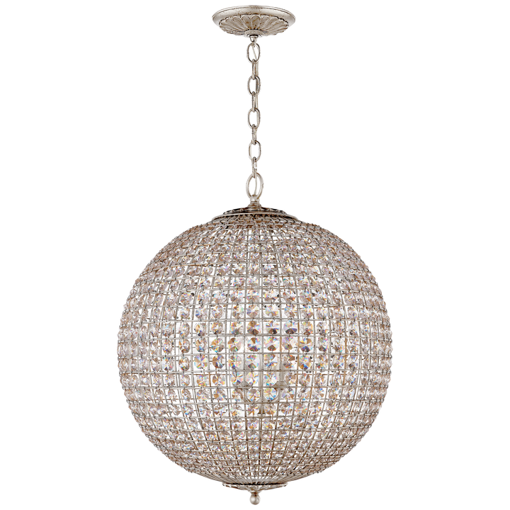 Raymond Chandelier-Visual Comfort-VISUAL-ARN 5101BSL-CG-ChandeliersLarge-Burnished Silver Leaf-4-France and Son