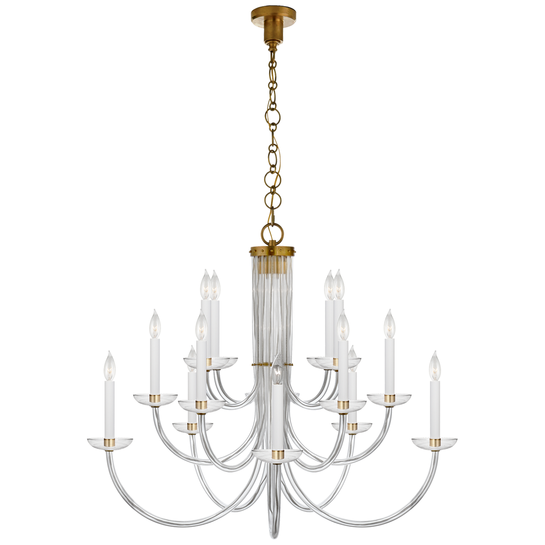 Wadsworth Chandelier-Visual Comfort-VISUAL-ARN 5116HAB-CG-ChandeliersHand-Rubbed Antique Brass-1-France and Son