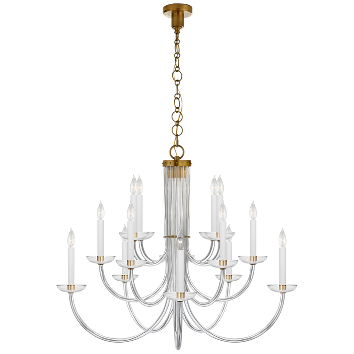 Wadsworth Chandelier-Visual Comfort-VISUAL-ARN 5116HAB-CG-ChandeliersHand-Rubbed Antique Brass-1-France and Son