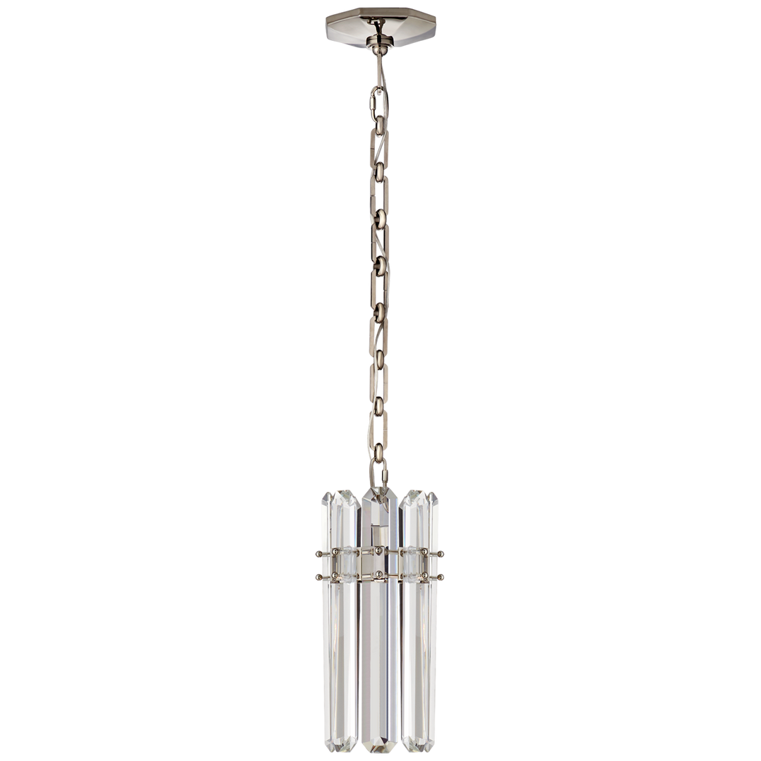 Byron Small Pendant-Visual Comfort-VISUAL-ARN 5123PN-CG-PendantsPolished Nickel-2-France and Son