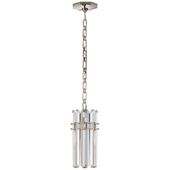 Byron Small Pendant-Visual Comfort-VISUAL-ARN 5123PN-CG-PendantsPolished Nickel-2-France and Son