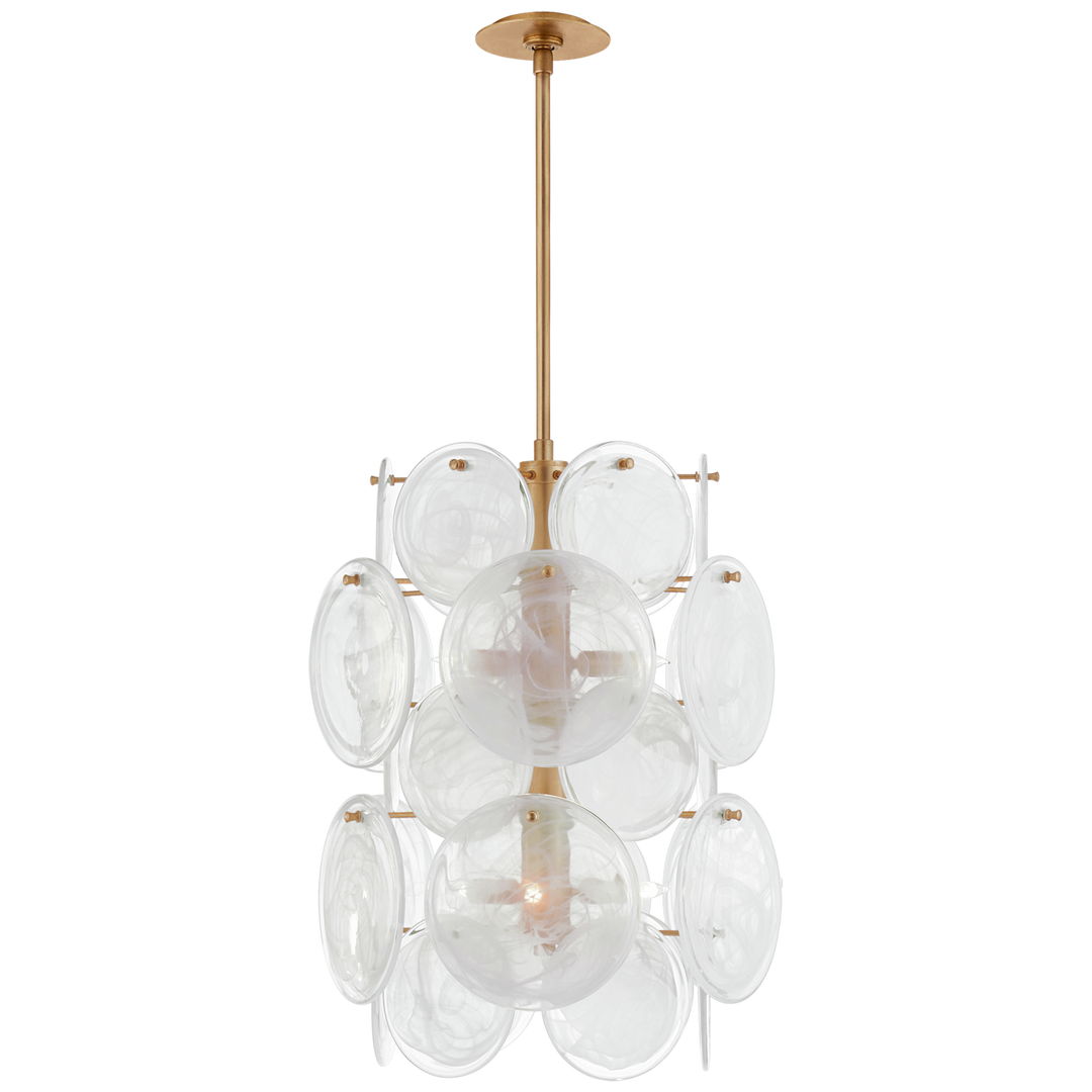 Lincoln Medium Barrel Chandelier-Visual Comfort-VISUAL-ARN 5451G-WSG-ChandeliersGild-1-France and Son