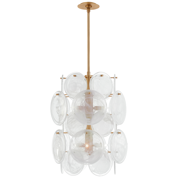 Lincoln Medium Barrel Chandelier-Visual Comfort-VISUAL-ARN 5451G-WSG-ChandeliersGild-1-France and Son