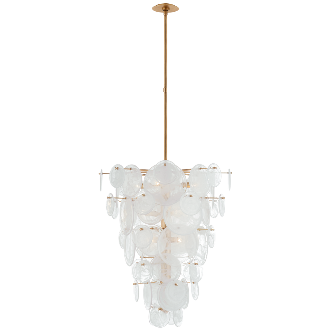 Lincoln Cascading Chandelier-Visual Comfort-VISUAL-ARN 5452G-WSG-ChandeliersGild-1-France and Son