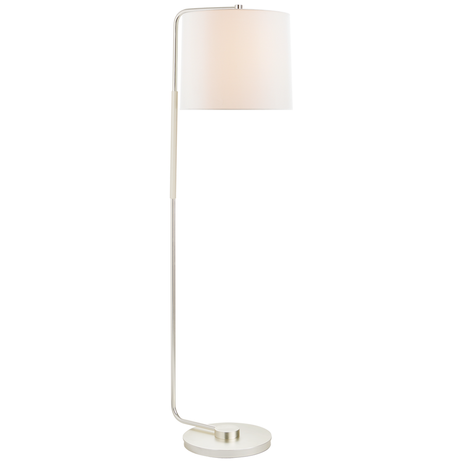Sycorax Articulating Floor Lamp-Visual Comfort-VISUAL-BBL 1070SS-L-Floor LampsSoft Silver-1-France and Son