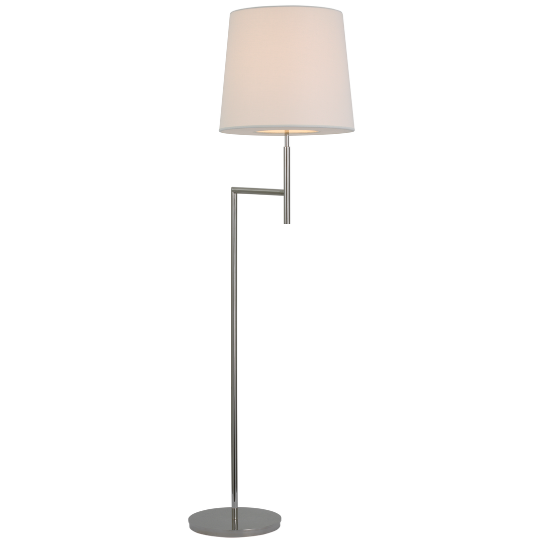 Cirion Bridge Arm Floor Lamp-Visual Comfort-VISUAL-BBL 1170PN-L-Floor LampsPolished Nickel-1-France and Son